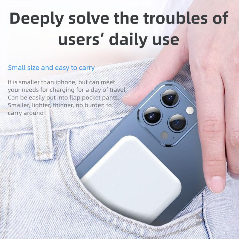Apple Wireless Magnetic Power Bank with 25W Ultra-Fast Charging for MagSafe - Compatible with iPhone 16/15/14/13/12/Pro/Pro Max/Plus