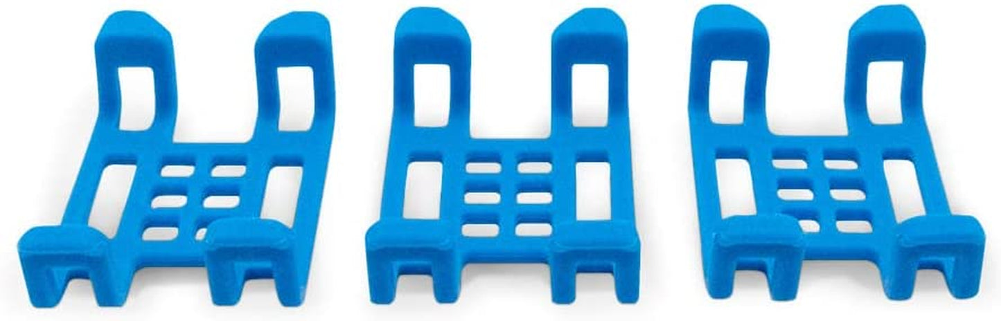 Tractive GPS Dog Tracker Rubber Clips X3 (Standard), Blue, 2.8 Cm