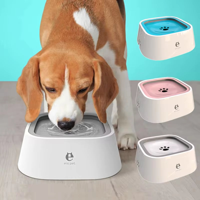 Non-Spill Floating Dog Water Bowl . Anti-Overturn Design for Cats and Dogs.1.5 L capacity