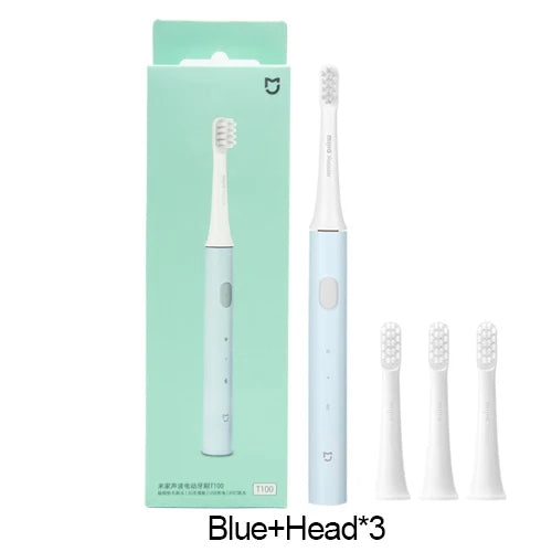 XIAOMI MIJIA T100 Cordless Sonic Electric Toothbrush - USB Rechargeable, Waterproof, Ultrasonic Automatic Design