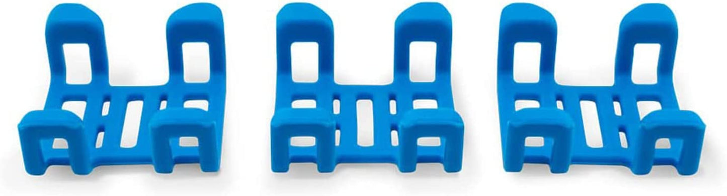 Tractive GPS Dog Tracker Rubber Clips X3 (Standard), Blue, 2.8 Cm