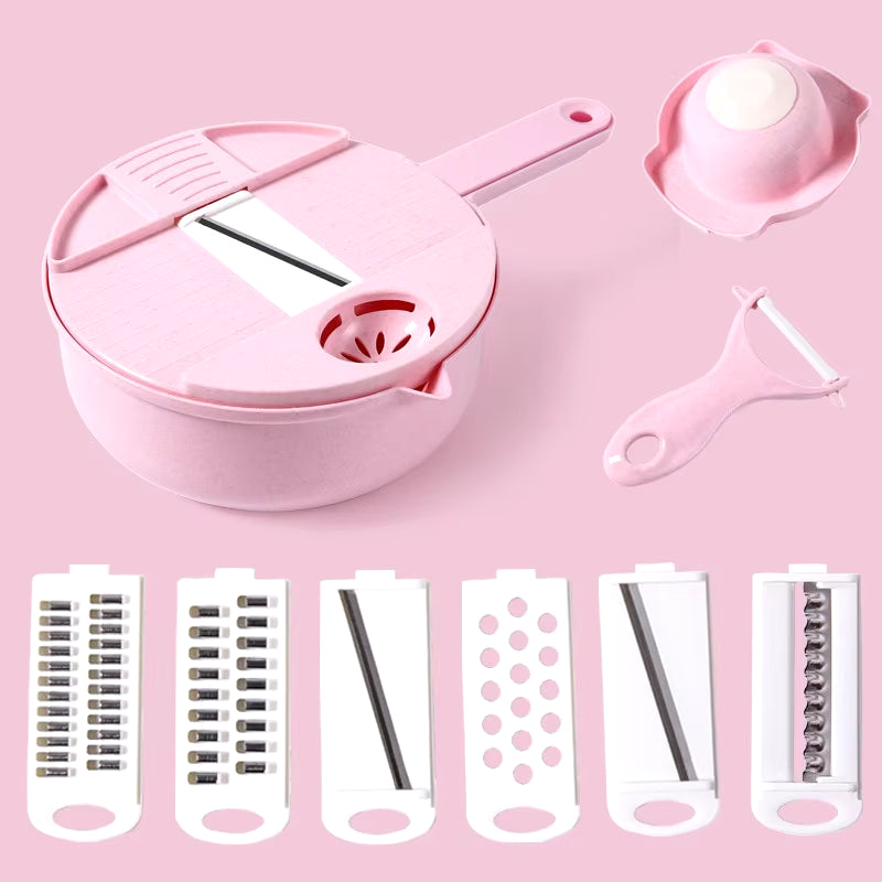 Manual Vegetable Shredder and Grater for Effortless Salad Preparation and Kitchen Convenience