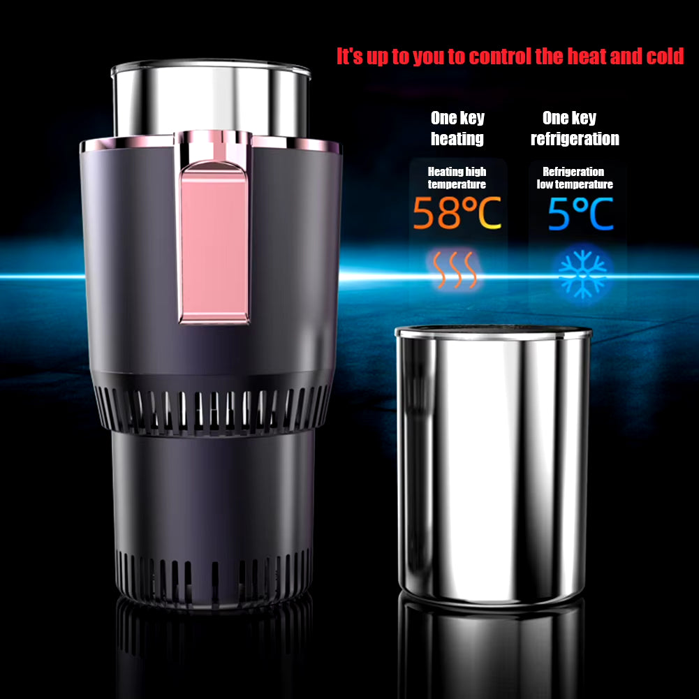 Chill or Warm Your Drinks On-the-Go with This 2-in-1 Portable Car Cup Cooler & Warmer! πβοΈπ₯ Perfect for Road Trips!