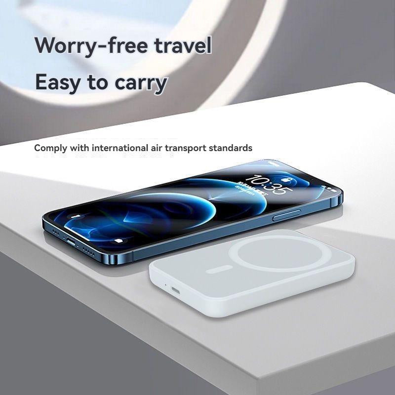 Apple Wireless Magnetic Power Bank with 25W Ultra-Fast Charging for MagSafe - Compatible with iPhone 16/15/14/13/12/Pro/Pro Max/Plus