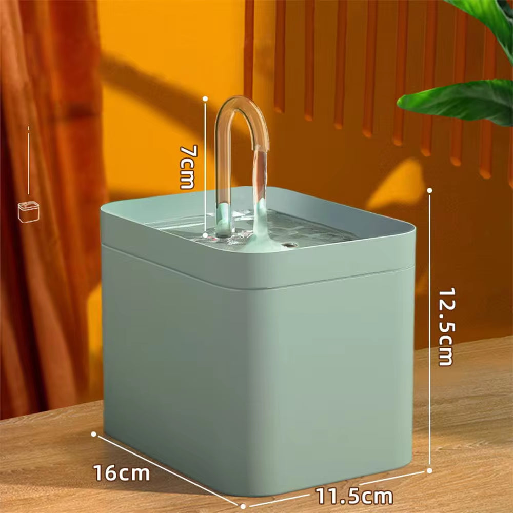 Ultra-Quiet Automatic Cat Water Fountain with 1.5L Capacity and Burnout Prevention Pump