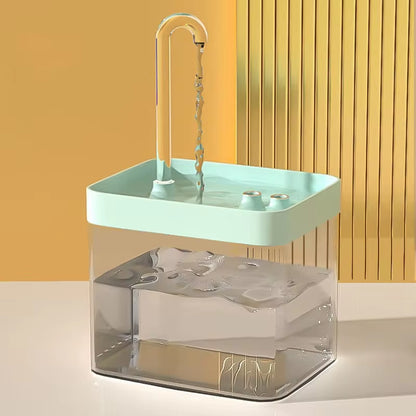 Ultra-Quiet Automatic Cat Water Fountain with 1.5L Capacity and Burnout Prevention Pump