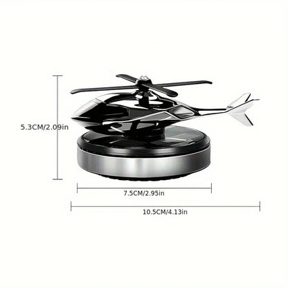 Helicopter Styling Solar Car Air Freshener decorative. Aromatherapy Car Interior Accessories Propeller Rotary Perfume Diffuser