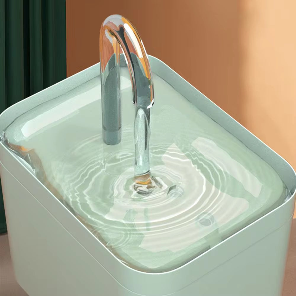 Ultra-Quiet Automatic Cat Water Fountain with 1.5L Capacity and Burnout Prevention Pump