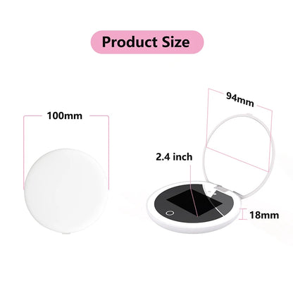 TINSOL Professional Grade LED Light Makeup Mirror with UV Smart Sunscreen Tester and Portable UV Test Camera