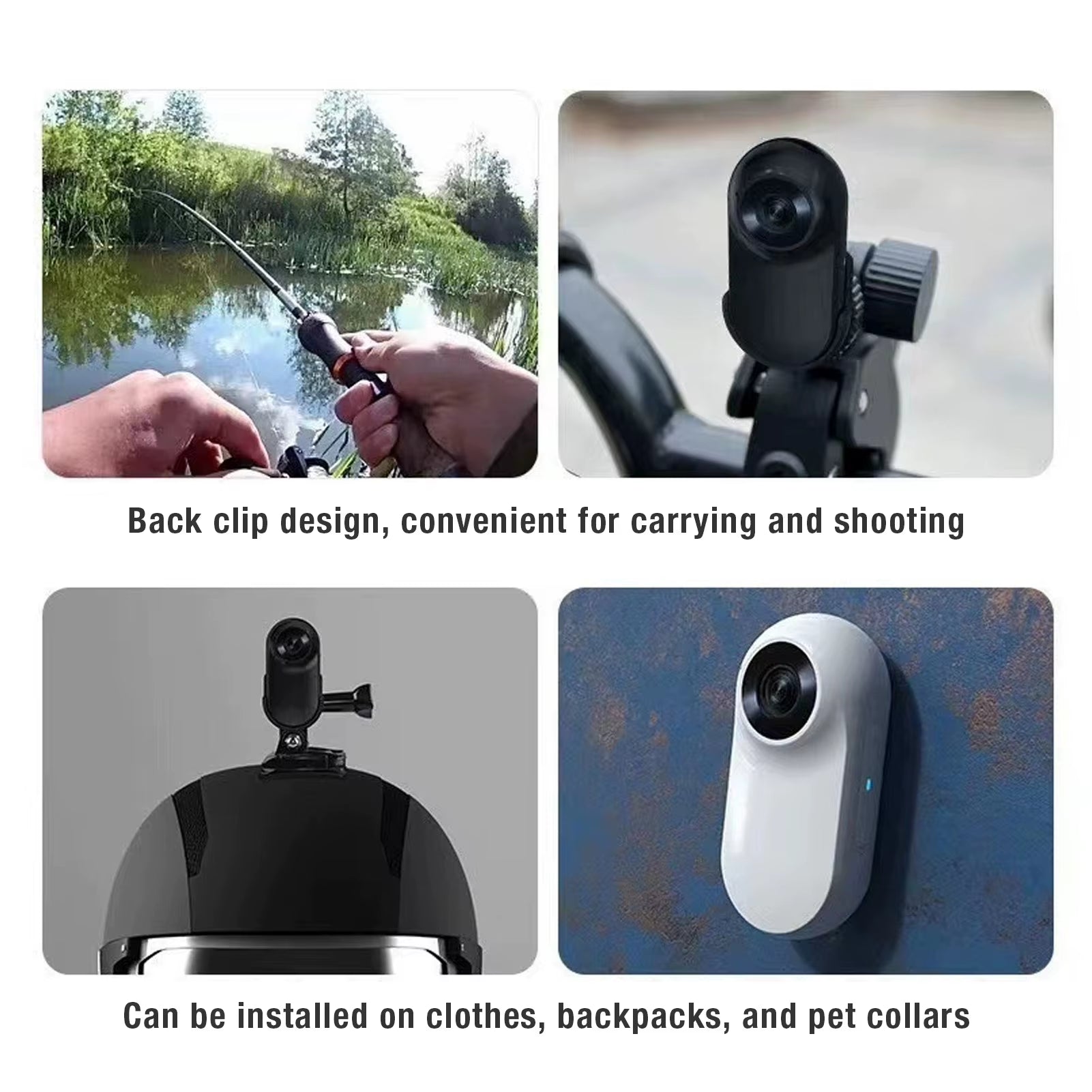 Pet Collar Camera Pet Collar Camera 120 Deg Lens OTG Connection Video Recording Adjustable Magnetic Cat Sport Camera for Outdoor