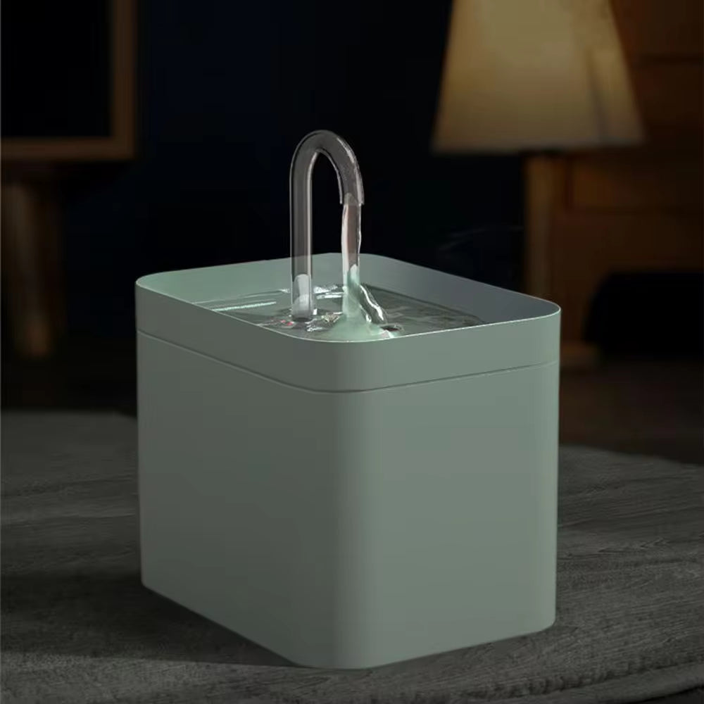 Ultra-Quiet Automatic Cat Water Fountain with 1.5L Capacity and Burnout Prevention Pump