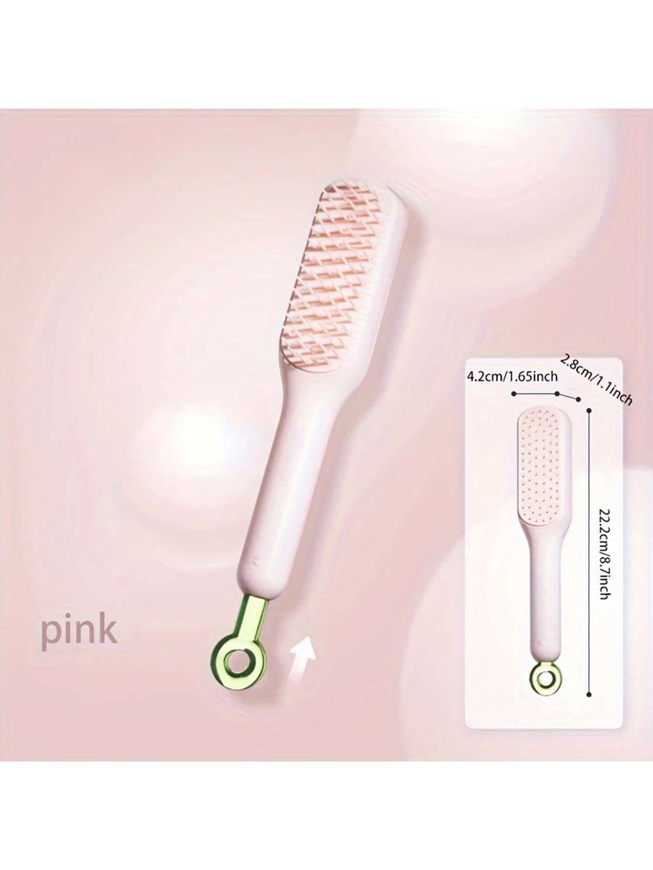1Pc Self-Cleaning Hair Comb anti Static Retractable One-Pull Massage Brush Rotating Lifting Hairbrush Safety Airbag Combs Barber