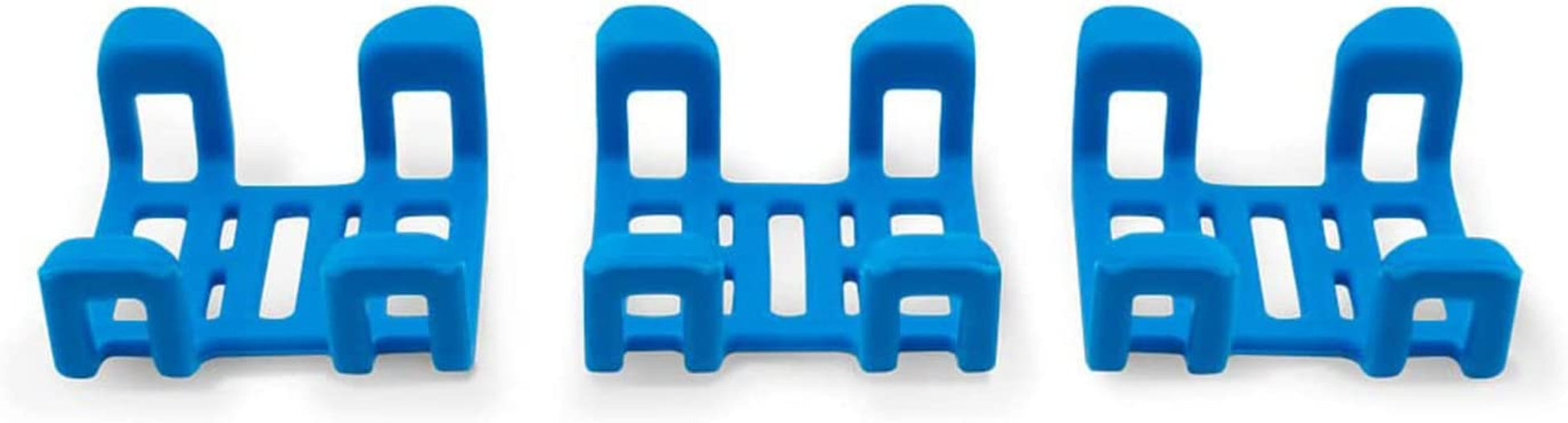 Tractive GPS Dog Tracker Rubber Clips X3 (Standard), Blue, 2.8 Cm