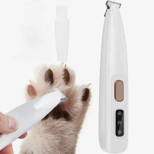 Ultimate Waterproof Dog Paw Trimmer with LED Light - Precision Grooming Clippers with 18mm Wide Blade and LED Display